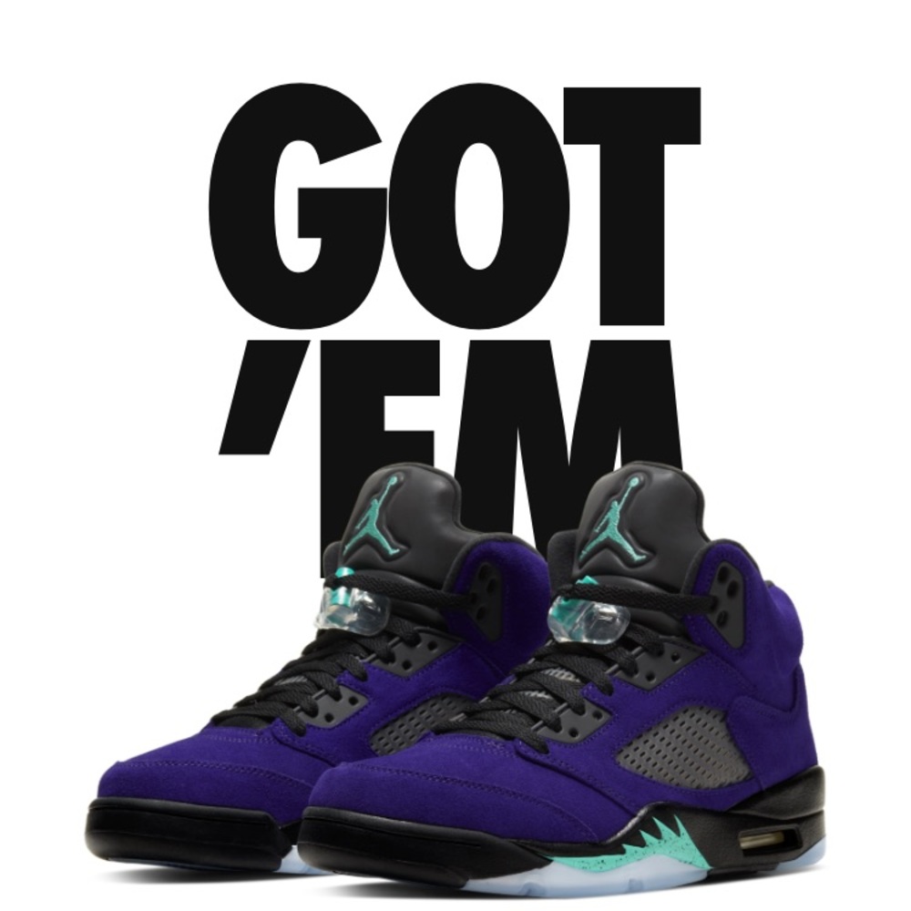 Size 11 alternative grape Jordan 5